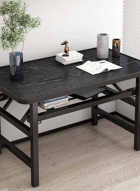 免安可简折叠电脑台式桌卧室家用长装条GDA子约办公学习书桌桌写