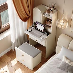 小型339卧室梳柜妆台头一纳体现代简约小户型化妆书床桌多功能收