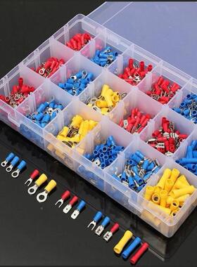 厂家供1200pcs盒装连端子组合接1200pcs冷压线端接直子组合套装跨