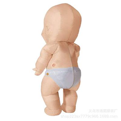 跨境节日派对搞笑搞怪男娃女娃cos万圣节巨婴充气服人装偶道具