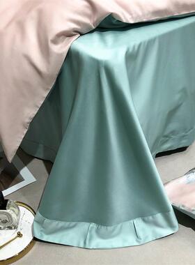 AL60贡缎长绒棉印6四件套花全纯棉春夏床品F6MJS95套件轻支奢