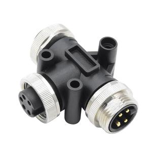 5P母通转接头3芯 8接器T型场n现m连e4a2000分配器总线系统三7