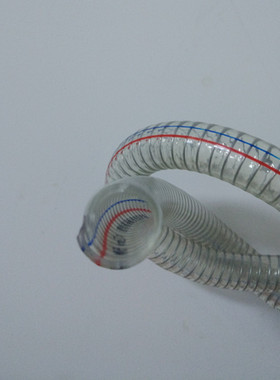 PVC钢丝进水软管塑料透明管油管水管胶管抗冻真空管1寸25mm