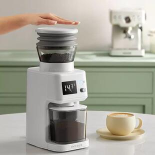 柏翠PE3755S电动磨豆全自动咖啡豆研磨机家用小型意式手冲磨粉机