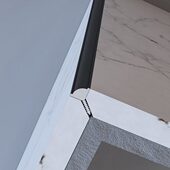 持雍瓷砖阳角线地板条包边条封边条收口压条铝合金属条黑色收边条