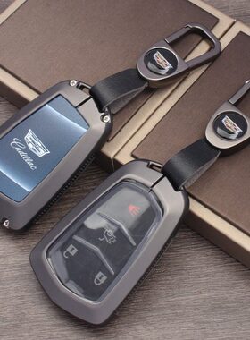 适用凯迪拉克钥匙套xt5高档ct5男xt4汽车ct6金属xts壳xt6包atsl扣