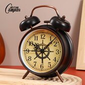 康巴丝经典 大铃声夜光闹表大铃声钟 复古金属打铃闹钟儿童学生个性