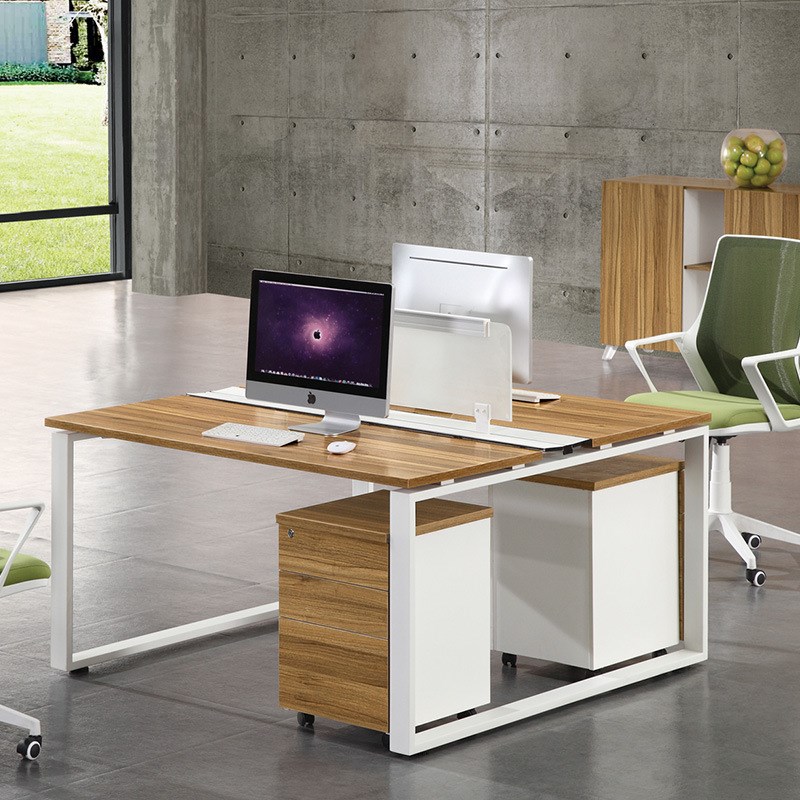 职员办公家具员工办公桌组合 简约现代屏风卡位工作W位四人员工桌