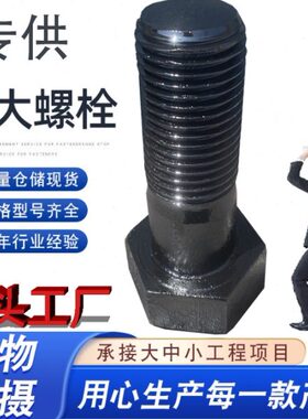 特大螺栓定制加长外六角螺丝M36M39M42M45M48M52M56M60M64M68M72