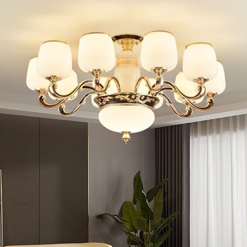 6025客厅吊灯新款新中式2022欧D式中式吊灯中国风卧室个性时尚简