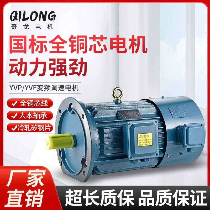 立式变频调速三相异步电动机YVF/YvVP-100L2-4 3KW/4/5.5/7.5电机