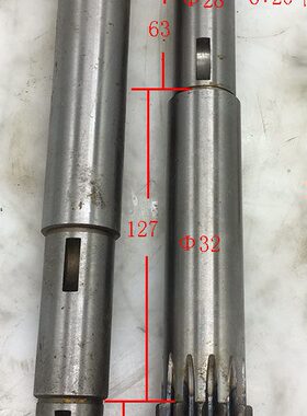 扬州力创C6266A*3000图号06-015机床配件齿轴、齿轮轴Z12/L258