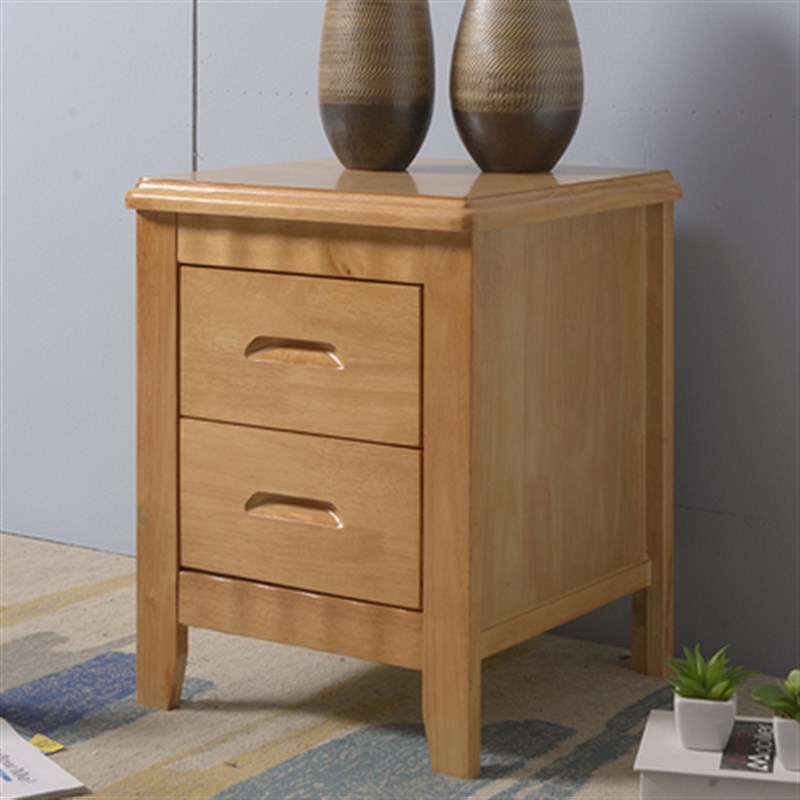 新款免安装床头柜实木小型迷你40cDm宽小户型简约现代卧室海棠色