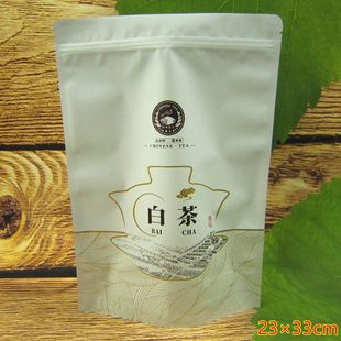 白茶通用袋子自封自立袋加厚铝箔150g250g500克茶叶防潮密封袋