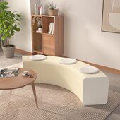 多人长凳子折叠风琴纸凳伸缩餐凳休闲家用展会功能创意家具床尾凳