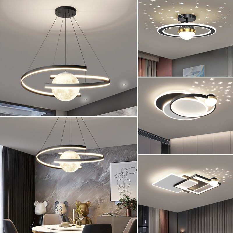 客厅吊灯简约现代大气2023年新款灯具I北欧卧室餐厅灯圆形客厅主