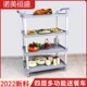 四层餐车塑料送餐车饭店商用收餐车移动工具小推车酒店上菜车收碗