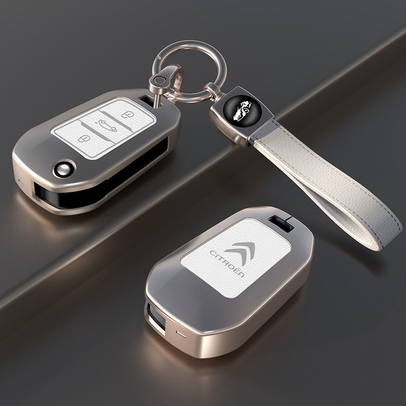 适用雪铁龙凡尔赛C5X钥n匙套C3XR/C6天逸C5AIRCROSS云逸C4金属壳