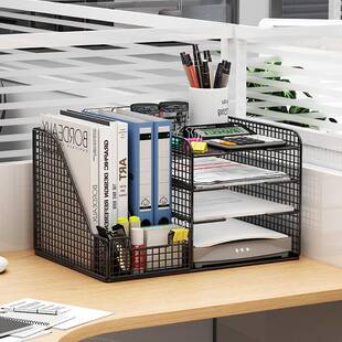 7.29多功文纳架文件夹资属料档案件收纳收盒大容量金办公室置物架