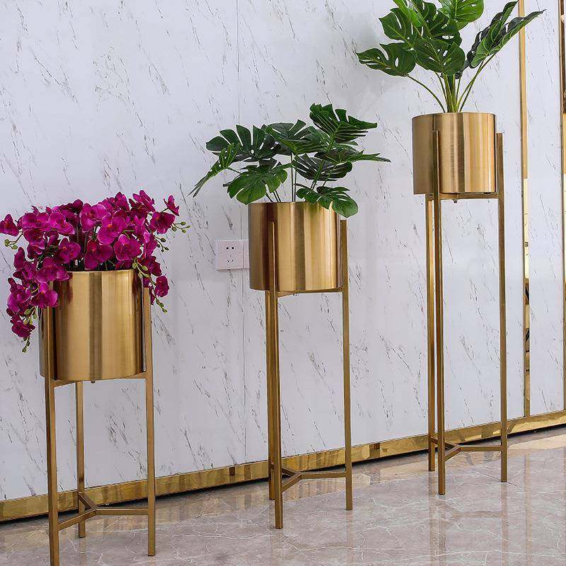 欧简约家落地花瓶电厂架子酒店家居软装5425金属北插花器客厅视柜,家居饰品,装饰摆件,淘宝优惠券,粉丝福利购,淘宝优惠卷