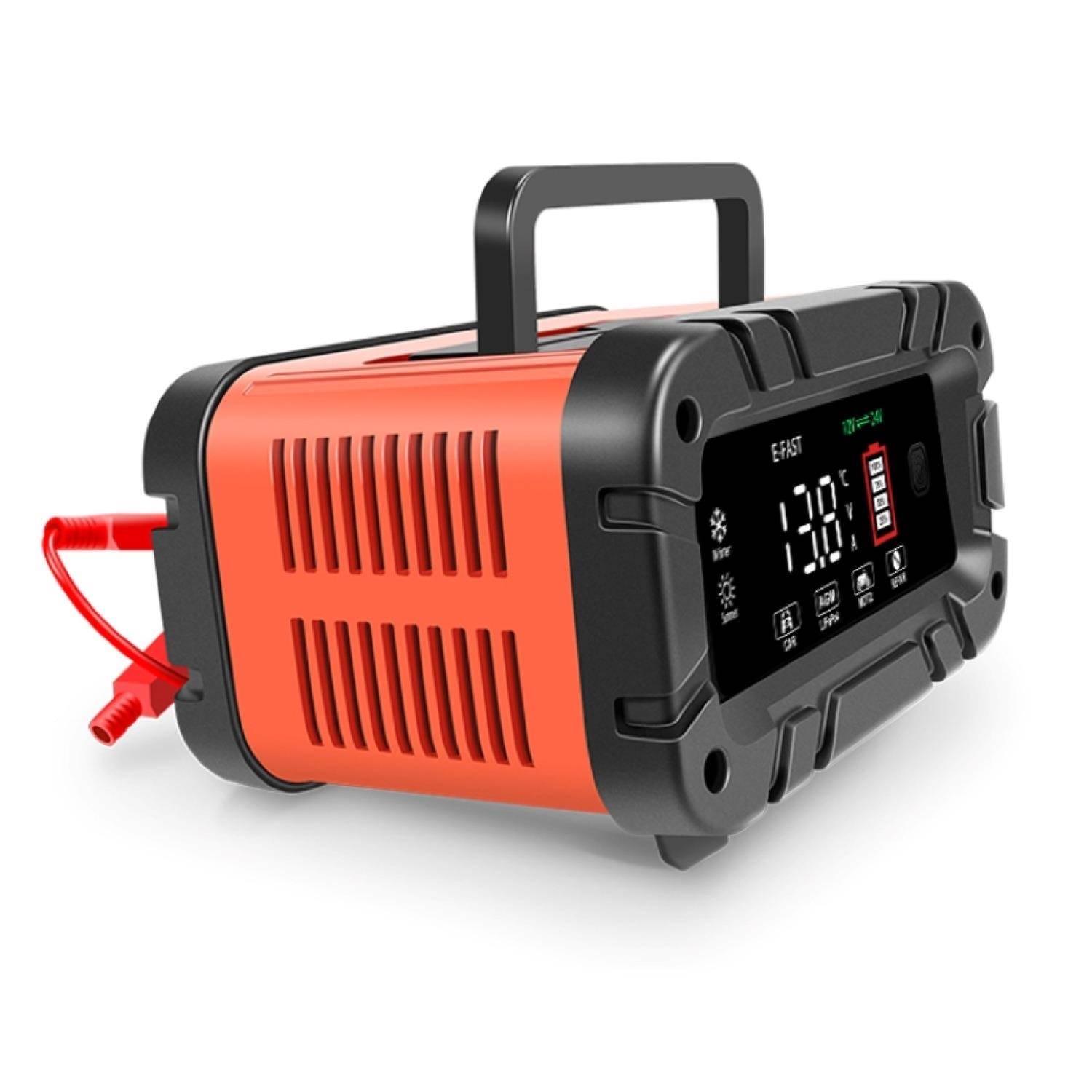 E-FA2ST12V0A/24V1TK1200红0铅酸电池充电机铁锂电池大功率电瓶充