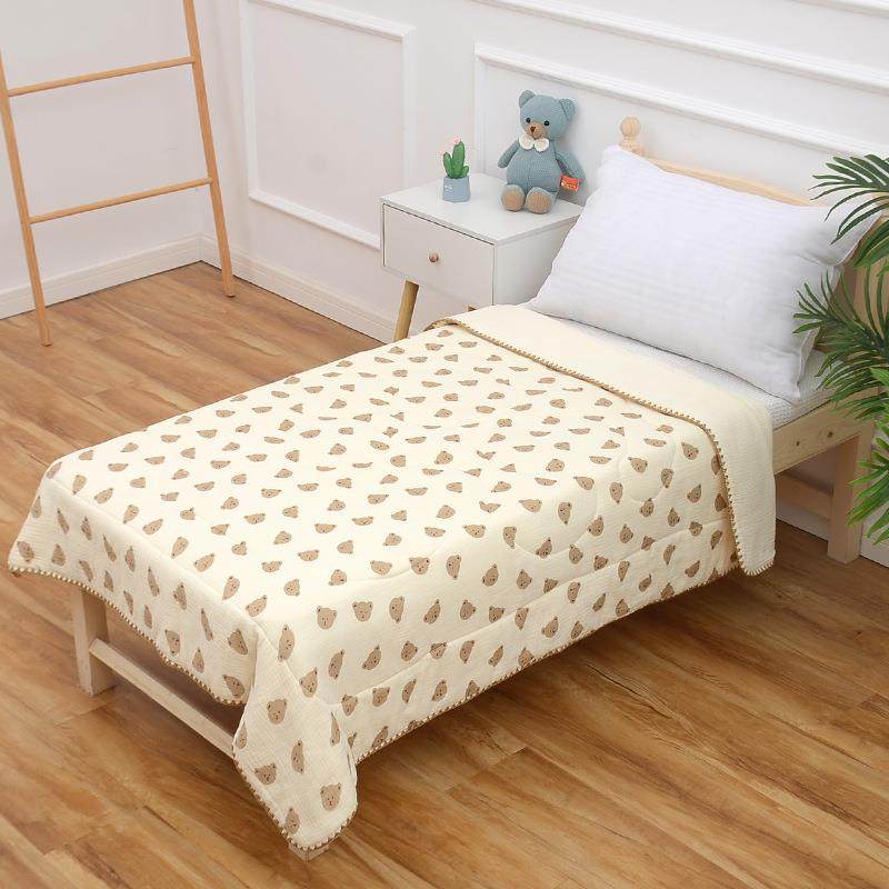 纯棉纱布棉花新被生儿盖毯童幼儿园儿绗被子新生儿0518缝被,床上用品,棉花被,淘宝优惠券,粉丝福利购,淘宝优惠卷