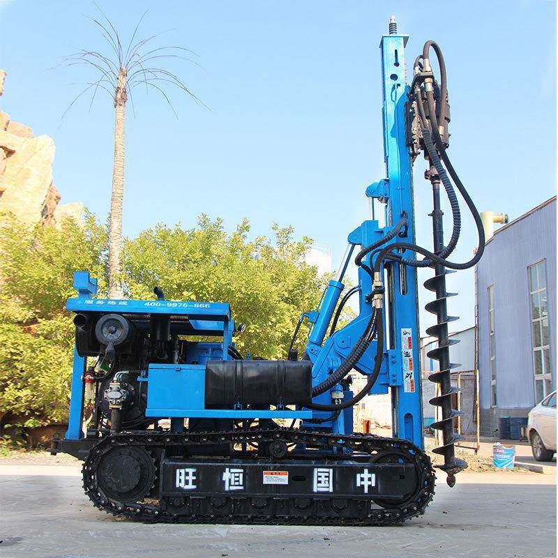 发液压管履带光打桩机太阳能电打桩机履伏带式钢压无品牌/桩机锤