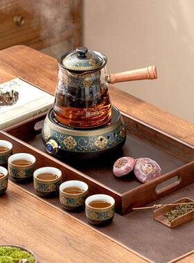 厂家电陶炉煮茶高器家用全自动烧煮炉耐温23JS08-0侧把水泡茶茶壶