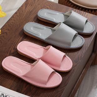 海宁特大码拖鞋居家夏季男女家用防滑真皮家居牛皮不臭脚皮凉拖鞋