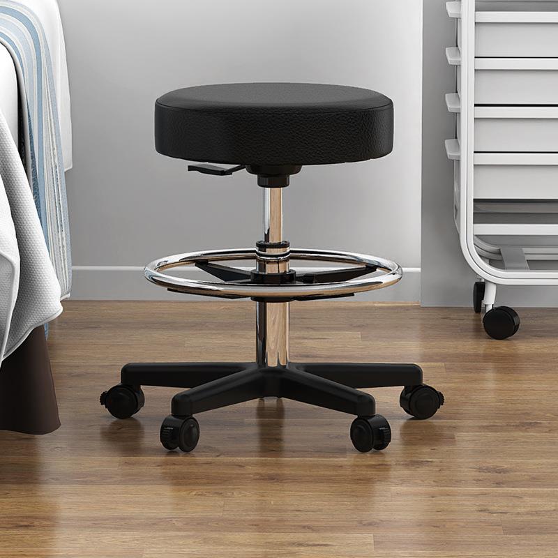 壹巢酒吧椅吧台美容凳美发店旋转升降圆凳子美甲凳滑轮大工凳耐磨