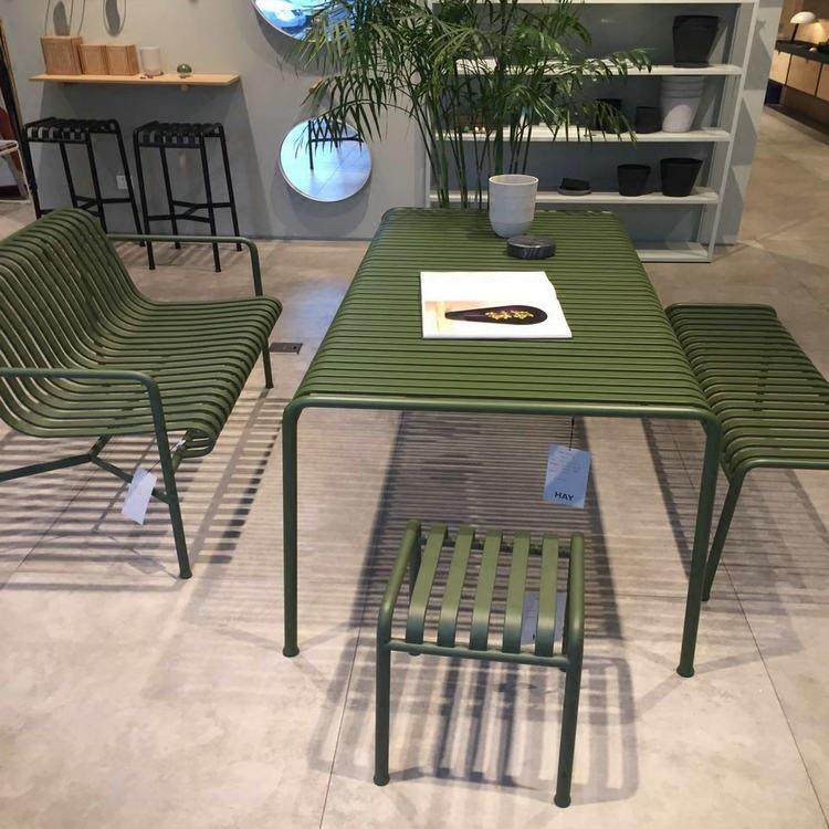 现代简约休闲户外庭院家具咖啡奶茶店阳台露天花园铁艺餐桌椅套件