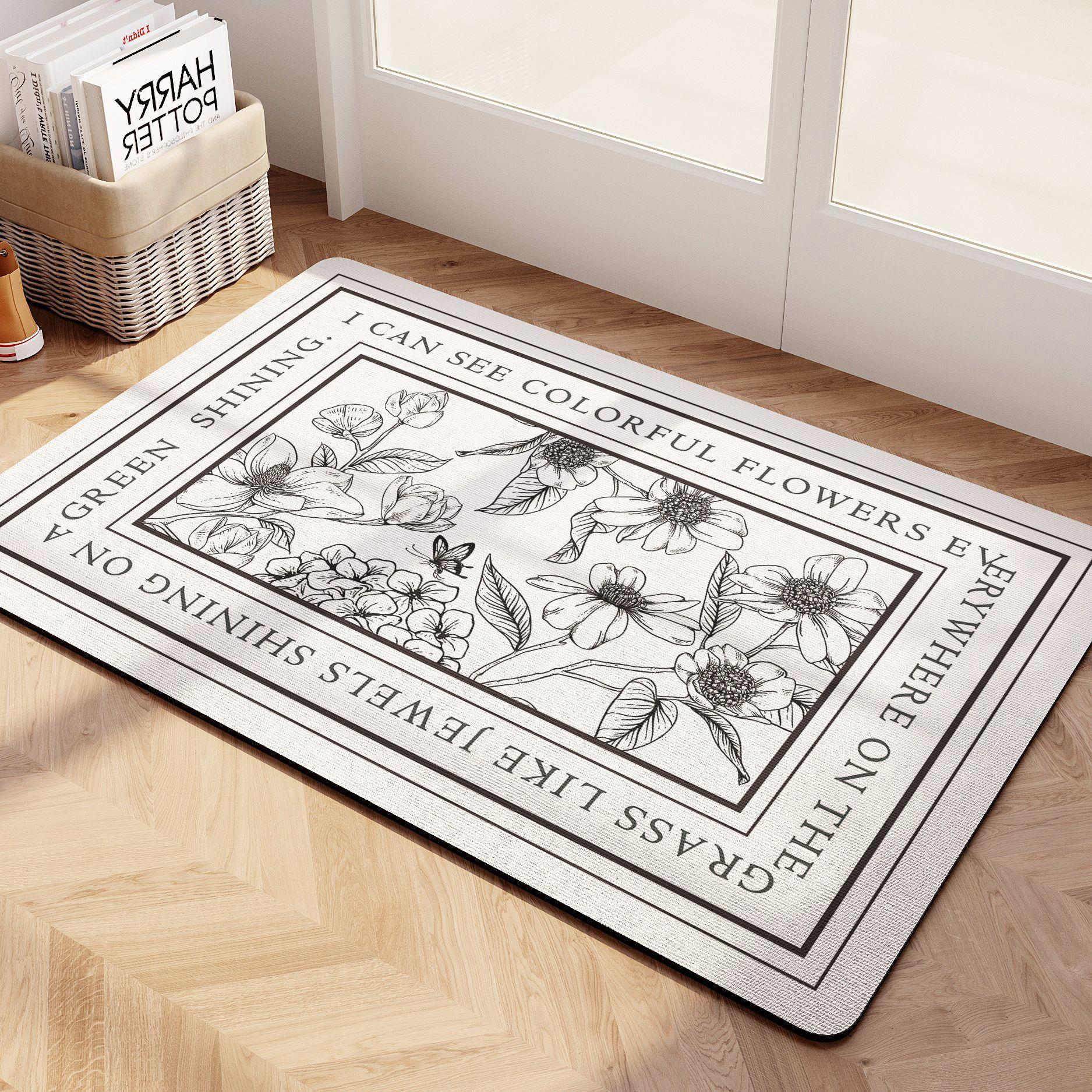 浴室硅藻泥软地垫厕所防滑垫卫生间门口踩脚垫吸水速干易清洗地毯