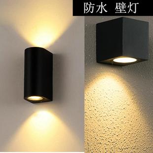 可做人体感应户外壁灯防水庭院灯双头大门外墙简约6W10照阳台柱头