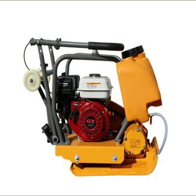 压实沥青打夯机 内燃振动式平板夯 手扶式汽油夯实机明投