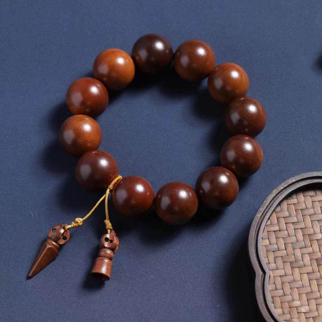 天然雷击木手男 2.0枣木佛珠手串文玩念珠聚财手持车挂复古国潮,家居饰品,木雕,淘宝优惠券,粉丝福利购,淘宝优惠卷
