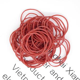 橡皮筋高弹力耐用皮筋绑蔬菜牛皮筋橡胶圈38 XYR 1.4红色皮圈