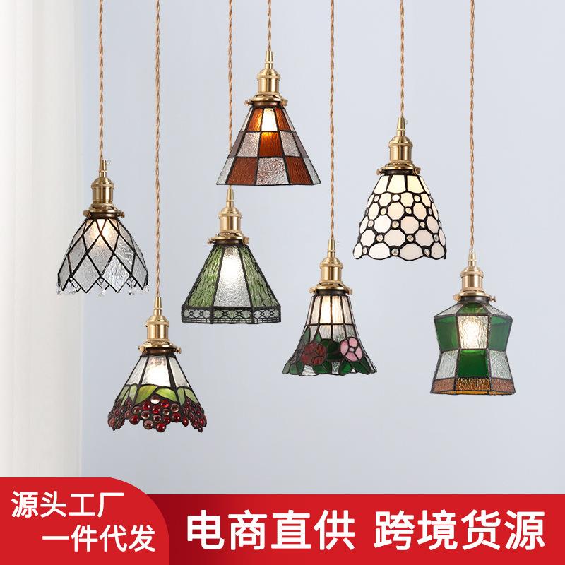 日式民宿床头灯北欧复古怀旧服装店橱窗咖啡厅吧台过道走廊小吊灯