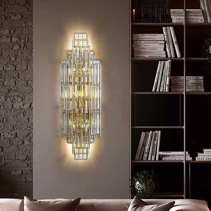 轻奢水晶壁灯酒店宴会厅大堂灯z别墅客厅楼梯背景墙壁灯中山灯具