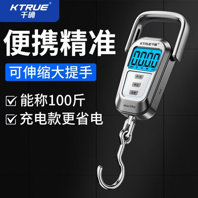 2025新款精准便携式手提电子秤家用高精度小型克S称商用弹簧称重