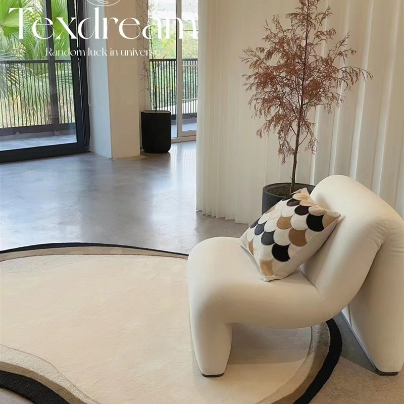 TipToe海岸日落 客厅地毯卧室高级感茶几毯家用沙发床Y边异形地垫