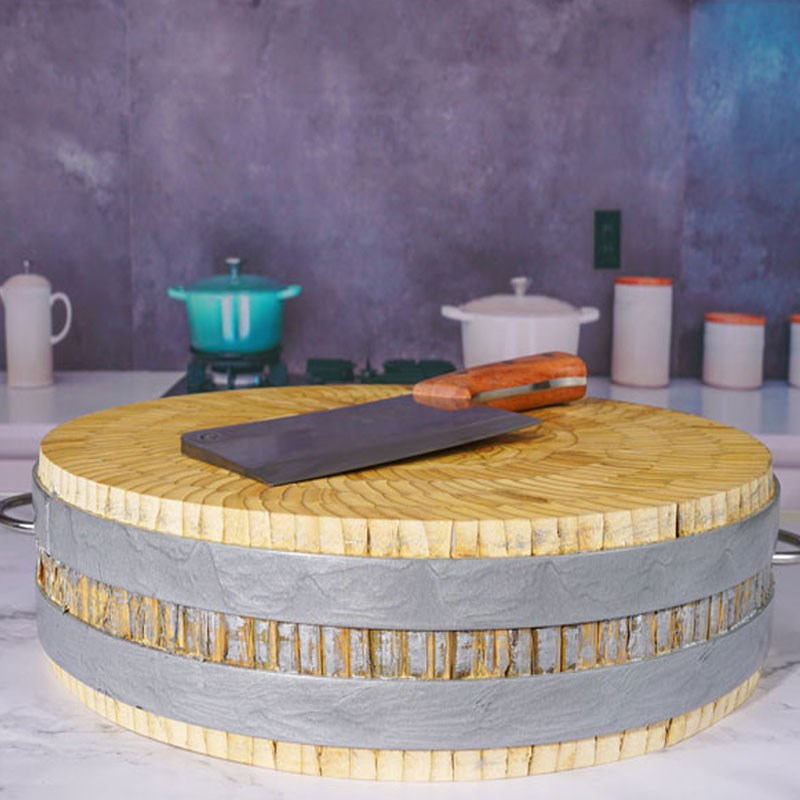 楠竹菜板实木砧板抗菌防霉u家用大菜墩商用占板切菜板剁肉案板粘