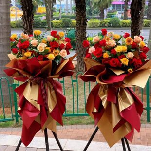 开业花篮开张新店吐鲁番送花店托克逊县哈密市阿拉尔花圈鲜花速递