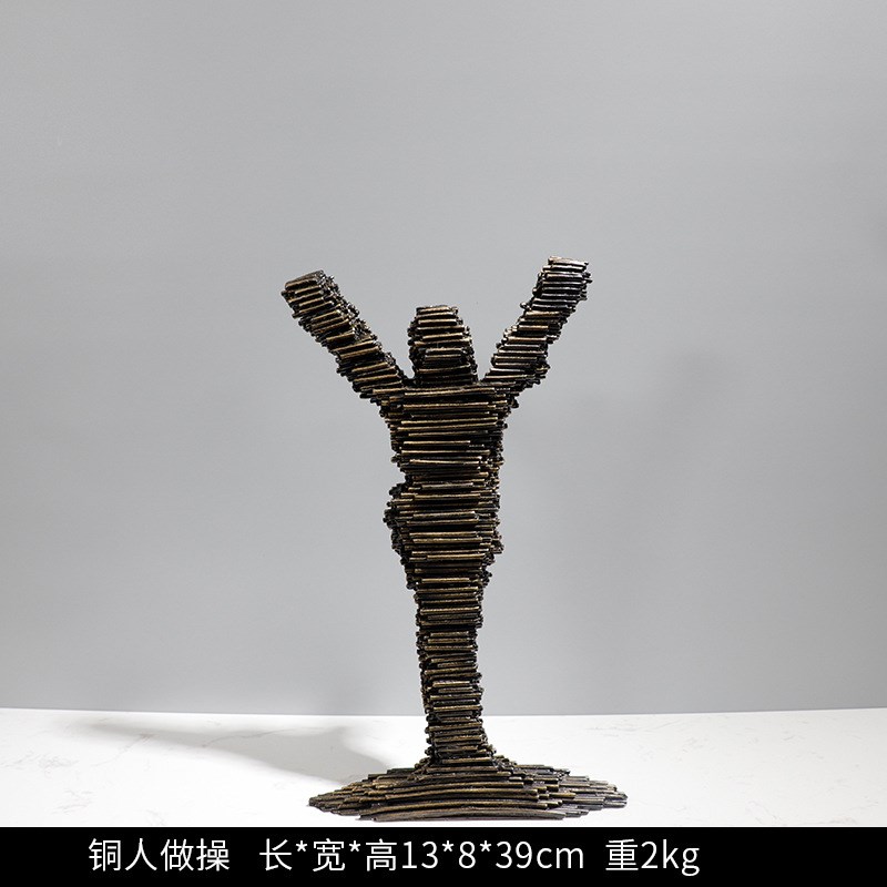 抽象艺术马赛克人物摆件 北欧A样板间别墅酒店软装陈设饰品桌面