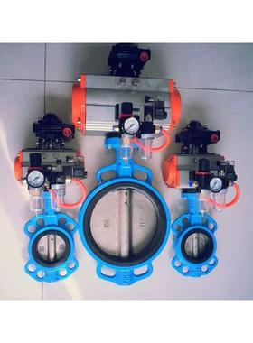 N50DN65630DN蝶8PN16气动对夹阀D67D1X-16蝶阀方轴0杆50-300