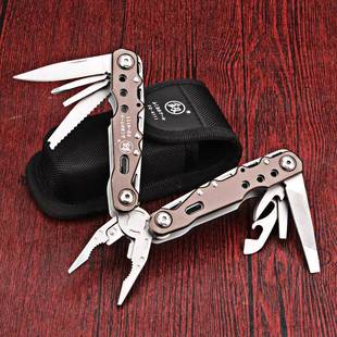 福冈工工具FO 111叠钳户外组合尖嘴钳折多功DTV能电钳螺丝批套 4装