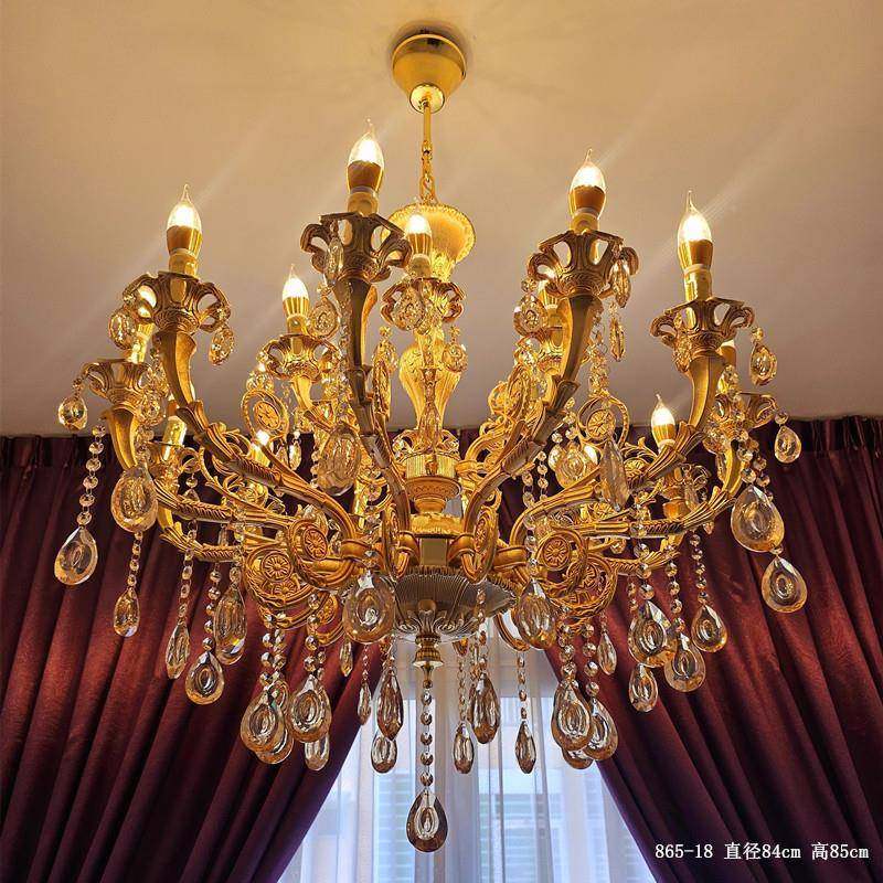 法式田10930奢客厅餐厅创意吊园灯大堂式别墅卧室华欧锌合金灯具,家装灯饰光源,智能吊灯,淘宝优惠券,粉丝福利购,淘宝优惠卷