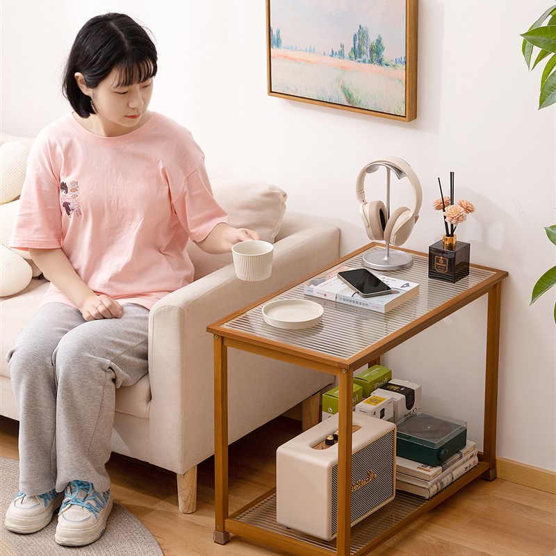 可移动边几茶几小桌子沙发边柜床头客厅家用轻奢高W级感阳台小户