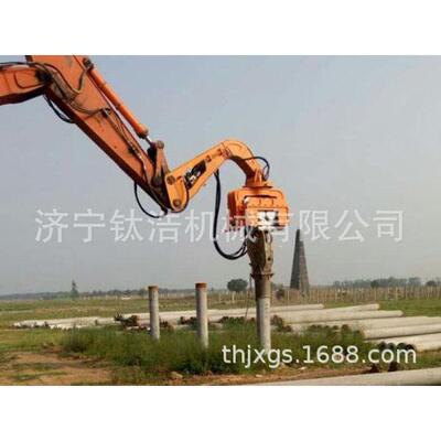 24IOT5挖掘机打桩锤,大观,钢板桩,水柱,振智动打桩锤造,液压打泥