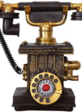 电创意装饰品BIS家居客摆设复厅视古电话机小摆件服装奶茶店茶几