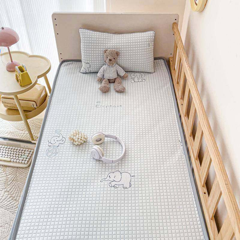 A类母级冰豆儿童席床笠款夏季婴豆婴幼儿园床专用凉dy儿童冰丝席,床上用品,冰丝席,淘宝优惠券,粉丝福利购,淘宝优惠卷